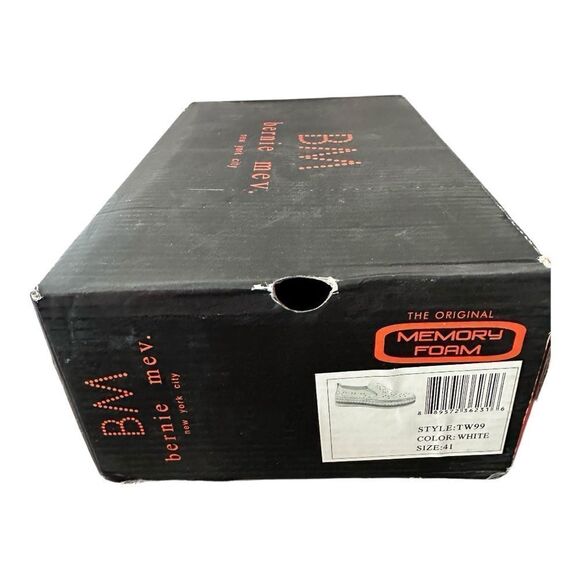 Bernie Mev. NYC TW99 White Memory Foam Slip On Shoes Style Size EU 41 US 11 - Picture 10 of 10